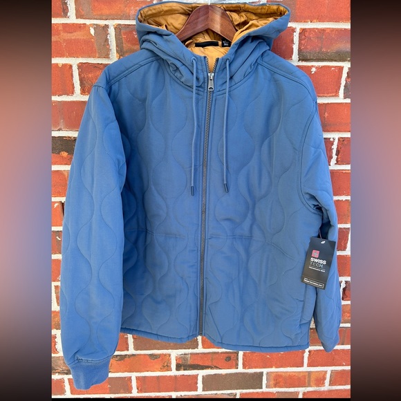 Swiss Tech Jackets & Coats Nwt Swiss Tech Mens Quilted Hooded Full